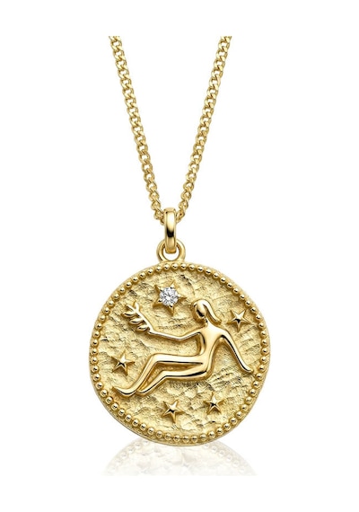 Astraea Medallion Altın Kolye Sarı