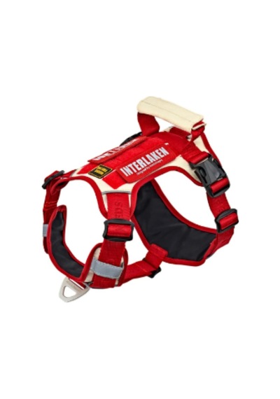 Interlaken Harness Köpek Göğüs Tasması Kırmızı Bej M Bej - Kırmızı
