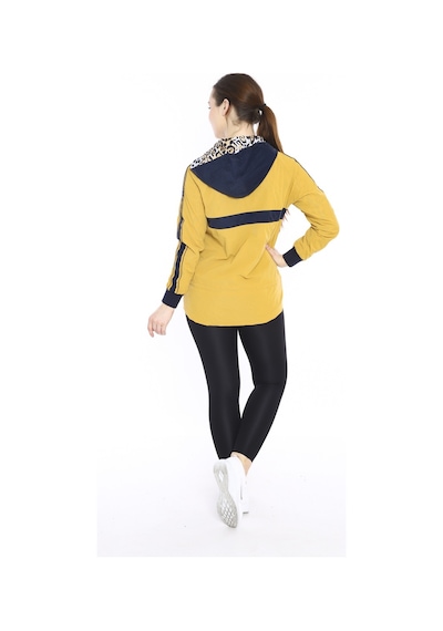 Escetic Hardal Kadın Spor Kapişonlu Su İtici Rüzgarlık Fermuarlu İnce Ceket 6560-4152-sarı Sarı Escetic Hardal Kadın Spor Kapişonlu Su İtici Rüzgarlık Fermuarlu İnce Ceket 6560-4152-sarı Sarı