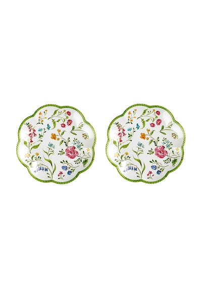 Lucky Art Laurus Melamin 23cm 2'li Tabak Seti Dıo30002 Çok Renkli