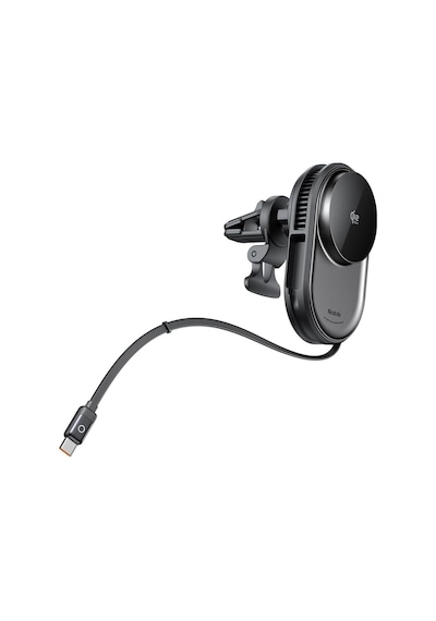 Ch-8400 Magq Ultra 25w Tec Soğutmalı Qi2.2 Araç İçi Kablosuz Geri Çekilebilir Kablolu Araç Şarj Cihazı