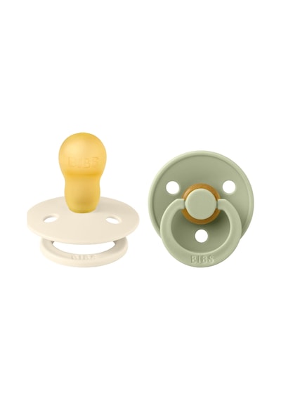 Bibs Colour İkili Kauçuk Emzik- Ivory/sage 18+ Ay Gold - Krem