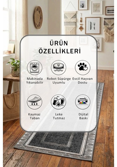 İmpala Yıkanabilir Yolluk Antrasit