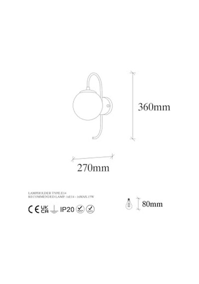 Pütürlü Siyah Aplik Duvar Lambası E14 Uyumlu 15x27x36 Cm Yatak Odası Ve Oturma Odası, Siyah-10550 Diğer