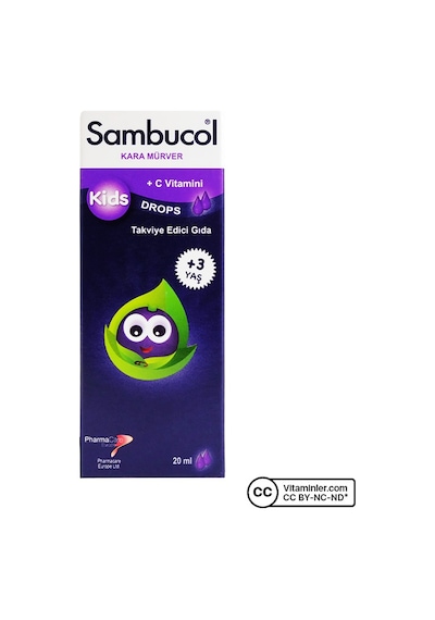 Sambucol Kids Kara Mürver Içeren Takviye Edici Gıda 3 Yaş 20 Ml