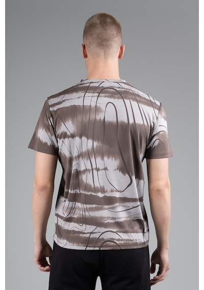Maraton Regular Erkek Bisiklet Yaka Kakao T-shirt Kahverengi