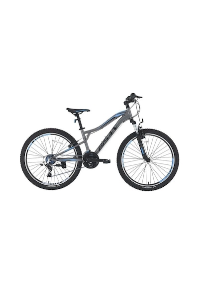 Bisan Buffalo - 26'' Jant 35 Cm Kadro 21 Vites Dağ Bisikleti - Metalik Gri Mavi Çok Renkli