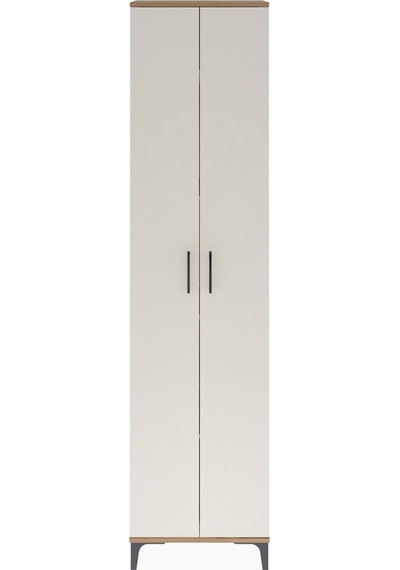 Arges Dolap 4 Raflı 2 Kapaklı 60x30x243 Çam-aytaşı Çam