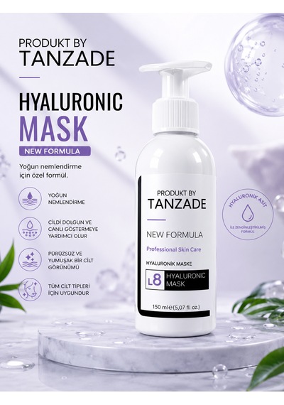 Produkt By Tanzade Hyaluronik Nem Maskesi 150 Ml Yoğun Nemlendirici Yüz Bakım Maskesi