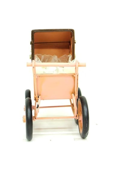 Dekoratif Metal Bebek Arabası Biblo Vintage Hediyelik Arbltgsgjq3dub3q01ı