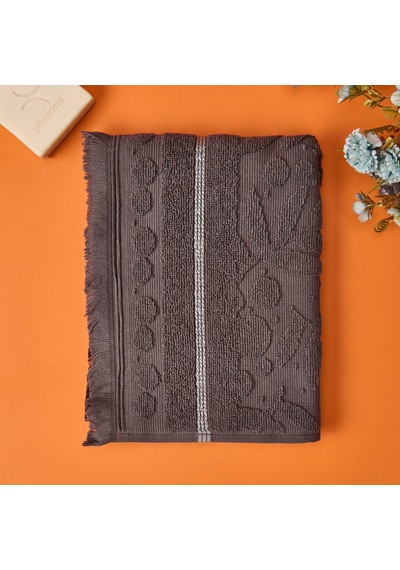Soft Zeleno Yüz Havlusu - Antrasit - 50x70 Cm Çok Renkli
