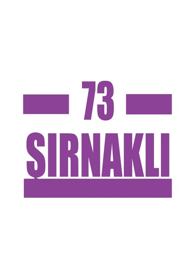73 Şırnaklı Araba Sticker 17x17 Cm Mor