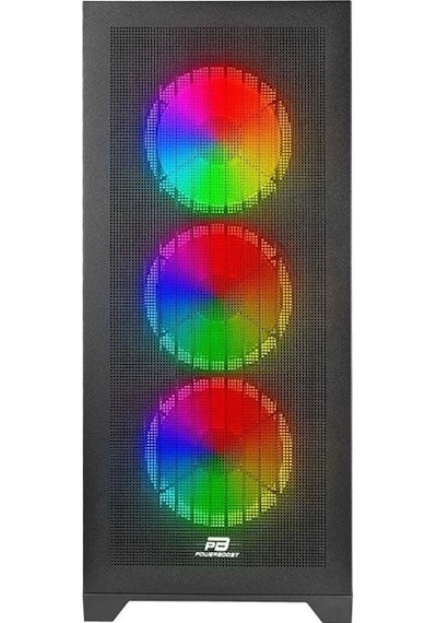 Powerboost VK-G4306S 4 ARGB Fanlı Mid-Tower Oyuncu Bilgisayar Kasası