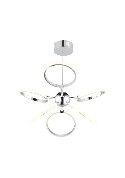 Ld 072 Model Krom 3 Renkli Salon Ve Oturma Odası İçin İdeal Alüminyum Avize, 65x70 Krom