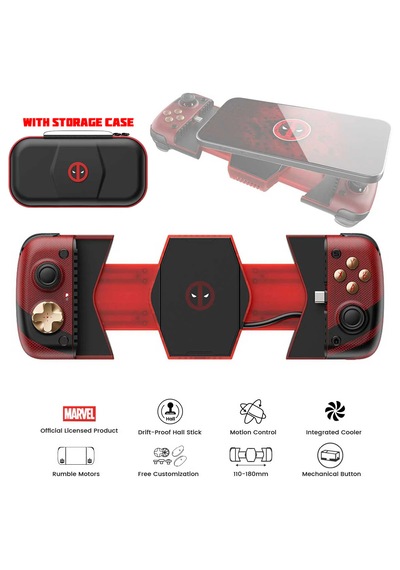 Gamesir X3 Pro Type-c Mobil Controller Soğutuculu, Taşıma Çantası Dahil Deadpool Special Edition