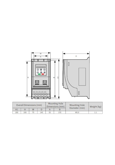 Inovance Md200s0.4b-ınt ,md200-0.4kw/220v Ac Motor Sürücü
