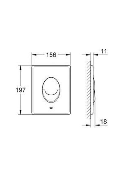 Grohe Skate Air Gömme Rezervuar Paneli Beyaz - 38505sh0 Beyaz