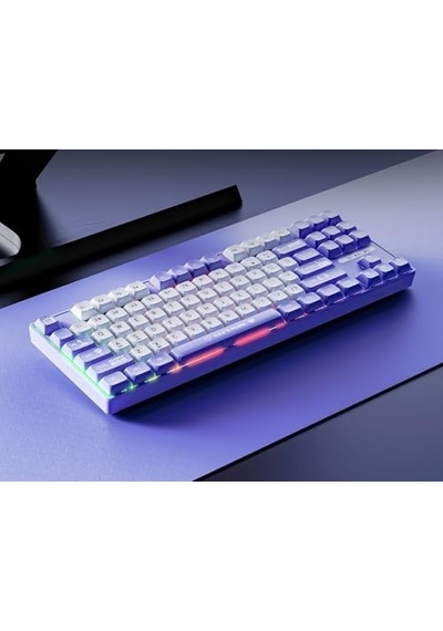 Ak870 Mc Kablolu Mekanik Oyun Klavyesi Mor Klavye Red Switch