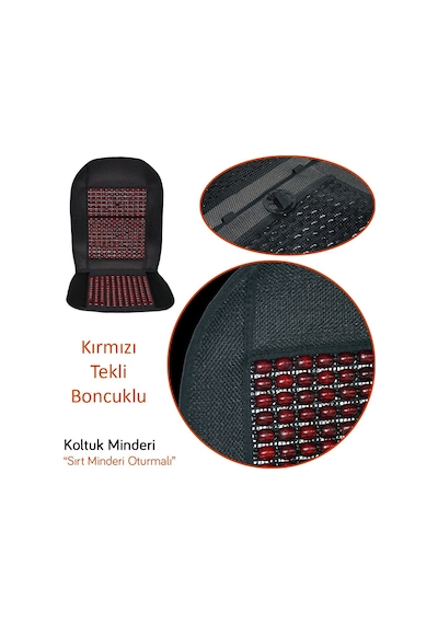 Guard Scarlet Sırt Minderi Oturmalı Ahşap Boncuklu Kırmızı 858.kr
