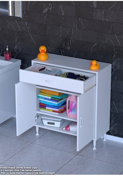 Eliusta Taha 80 Cm 3 Bölmeli Beyaz Çok Amaçlı Dolap 2 Raflı Banyo Mutfak Dolabı 80x88x32,5 Cm Düzenleyici Beyaz Eliusta Taha 80 Cm 3 Bölmeli Beyaz Çok Amaçlı Dolap 2 Raflı Banyo Mutfak Dolabı 80x88x32,5 Cm Düzenleyici Beyaz
