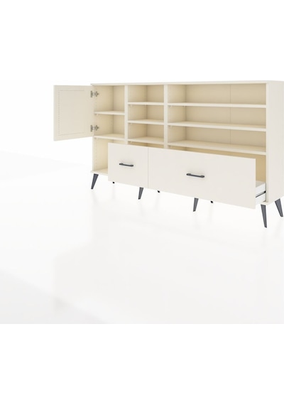 Arges Konsol 8 Raflı 2 Çekmeceli Tek Kapaklı 176x30x99 Aytaşı-aytaşı Aytası - Aytası Arges Konsol 8 Raflı 2 Çekmeceli Tek Kapaklı 176x30x99 Aytaşı-aytaşı Aytası - Aytası