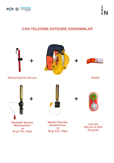 Ana Can Yeleği Şişirilebilir 150 N