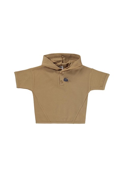 Civil Baby Kapüşonlu 6-18 Ay Takım - Kahverengi Camel