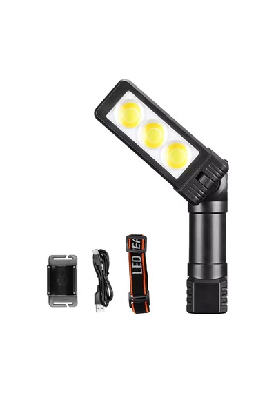 Şarjlı Mıknatıslı Çalışma Lambası Kafa Işığı & Led Aydınlatma Wt-706 Çok Renkli