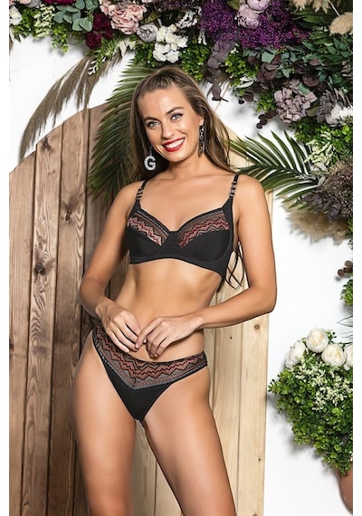 Mode Cool Toparlayıcı Minimizer Sütyen, Slip Külot Takım Siyah Brf31901 Siyah