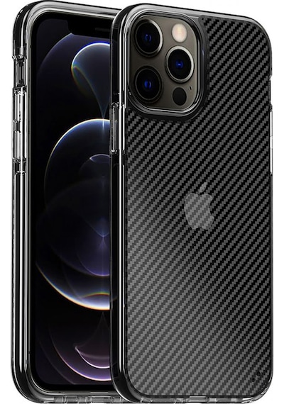 Nettech Apple Uyumlu iPhone 11 Pro Kenar Renkli Karbon Arka