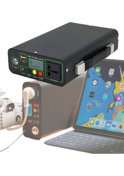 Enerjitem 30w Güneşten Şarj+300w Sessiz Güç Kaynağı100.000mah