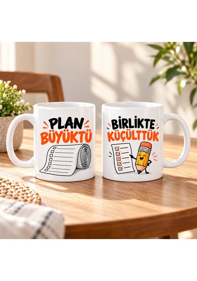 Dilaratrendhouse Hedef Ortağı 2'li Porselen Kupa Seti - Model 858 Dlra