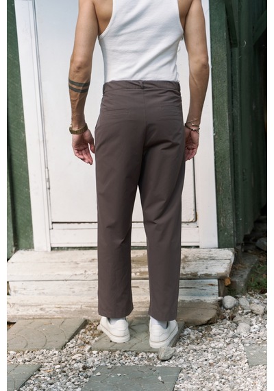 Mai Collection Mai Studios Co. Sergio Düğmeli Kahve Erkek Pantolon Kahve