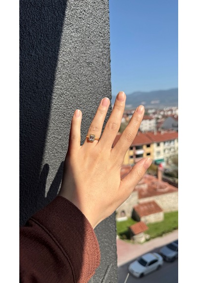 Baget Kesim Altın Yüzük Sarı Altın