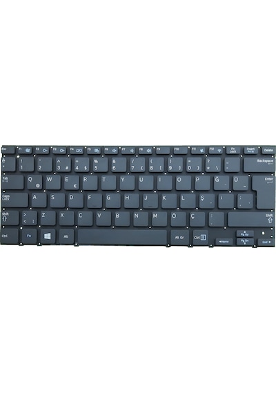 Samsung Uyumlu NP540U3C-A02TR, NP530U3C-A0BTR Klavye (Siyah)