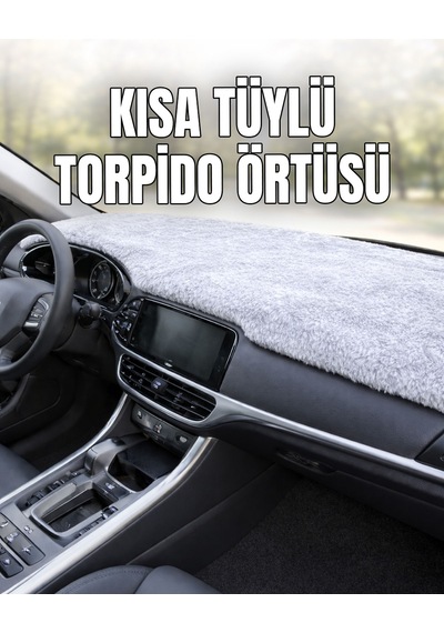 Kısa Tüylü Torpido Koruma Örtüsü, Güneşten Korur, Çatlak Önleyici Örtü Açık Gri