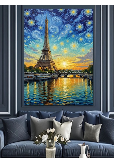 Ahşap Tablo Paris Manzarası