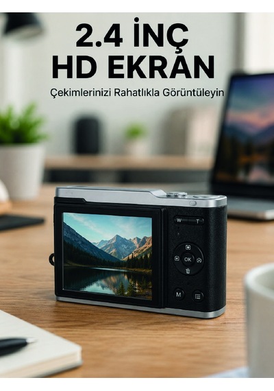 4k Video Kayıtlı 48 Mp Dijital Fotoğraf Makinesi Otomatik Konsantrasyonlama