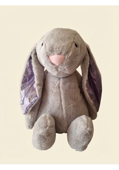 Peluş İlk Arkadaşım Tavşan 60 Cm Açık Gri