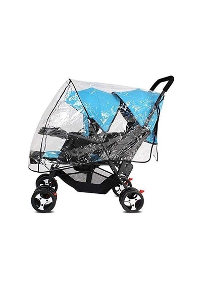 İkizler İçin Evrensel Bebek Arabası Yağmurlukları Bebek Arabası Su Geçirmez Buggy Bebek Arabası Yağmurluk Rüzg Genel