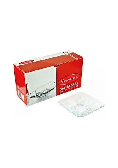 Paşabahçe Kare Çay Tabağı 6'lı (54261)