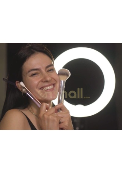 Döküm Ayaklı Profesyonel Kuaför Makyaj Çekimleri 21 Inç 65w 560led Kumandalı Ring Lıght Çekim Işığı