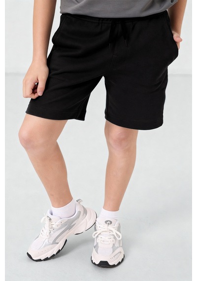 Tommylife Siyah Standart Fit Basic Erkek Çocuk Şort - 11284 Siyah