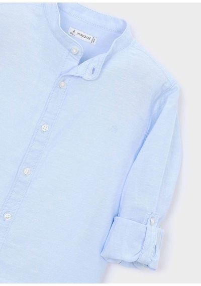 Mayoral Erkek Çocuk Hakim Yaka Uzun Kol Gömlek Mavi