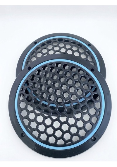 20cm Buz Mavisi Neon Ledli Hoparlör Kapağı