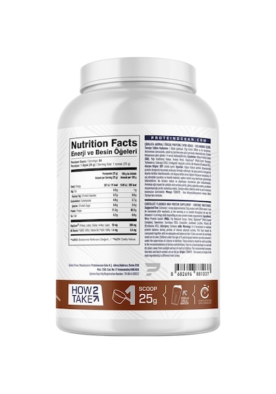 Proteinocean Whey İsolate Çikolata - 1.6 Kg - 64 Servis