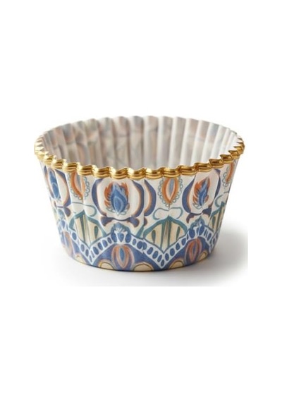 20 Li Karışık Renk Muffin Cupcake Kalıbı Desenli, Fırına Dayanıklı Kağıt Muffin Kalıbı 7 Cm