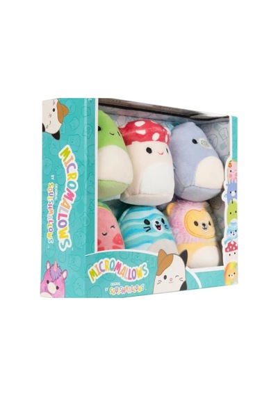 Micromallows Squishmallows Mini Yumuşak Peluş Oyuncak 6 Lı Figür Seti - 6 Cm - Model - 2 Çok Renkli
