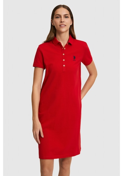 U.s. Polo Assn. Kadın Kırmızı Elbise Örme 50321841-vr171 Basıc Kırmızı
