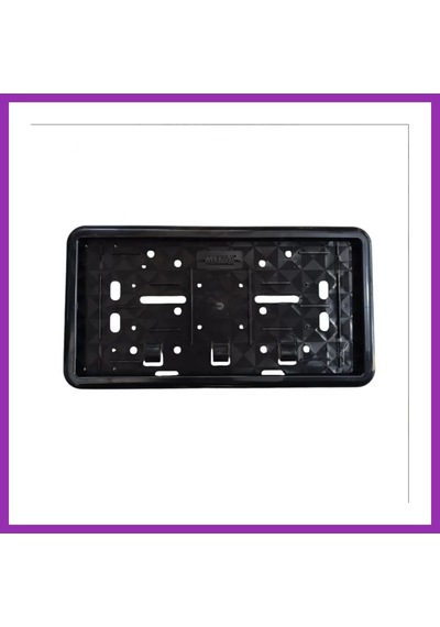 Bezos Çerçeveli Motosiklet Plakalık Plaka Altlığı Siyah 26x17cm 1 Adet Bty